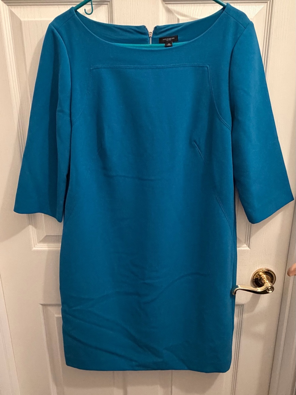 Ann Taylor Teal Sheath Dress